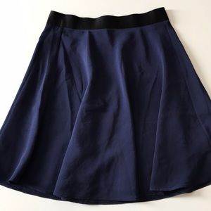 Navy blue mini skirt